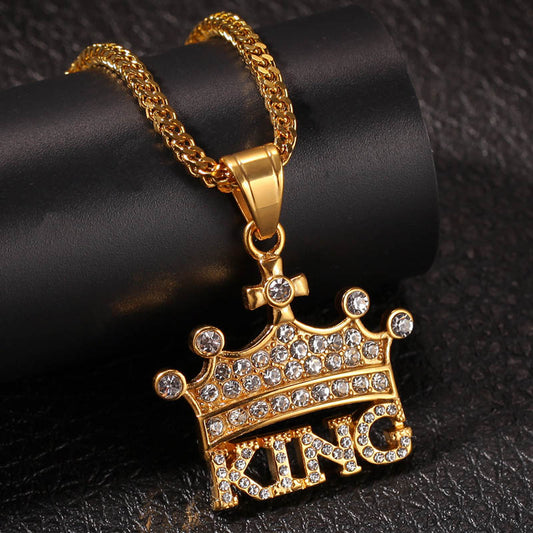 Diamond King Pendant Necklace