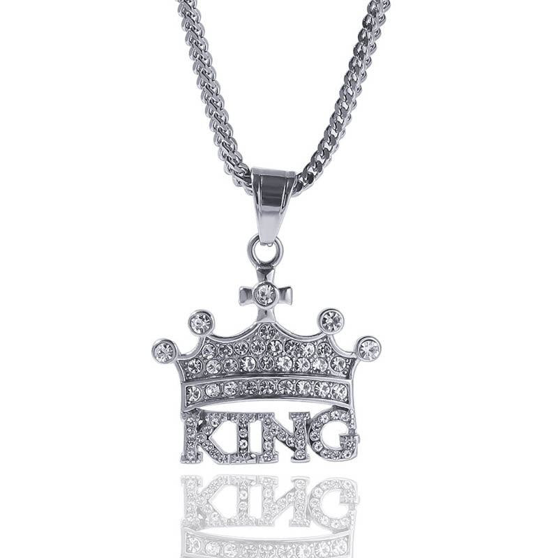 Diamond King Pendant Necklace