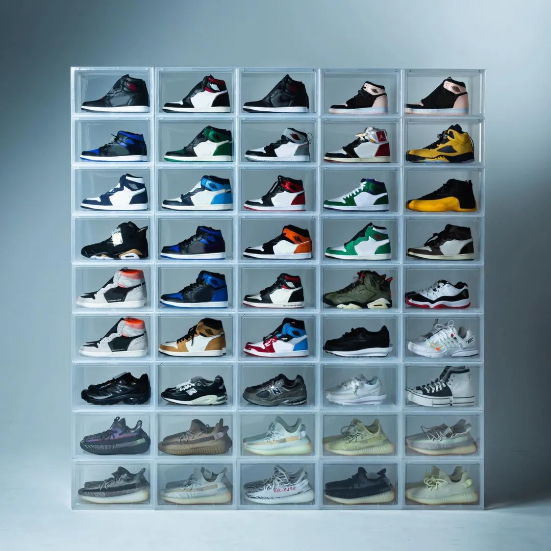Kighka Drop Sides Sneaker Storage Shoe Box