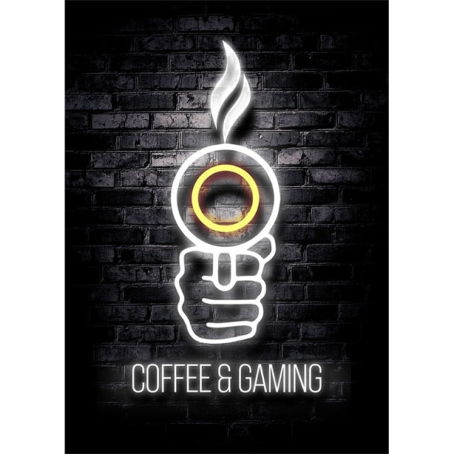 Kighka Sleep Game Repeat Gaming Wall Art Poster