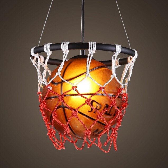 Kighka Retro Decorative Basketball Chandelier