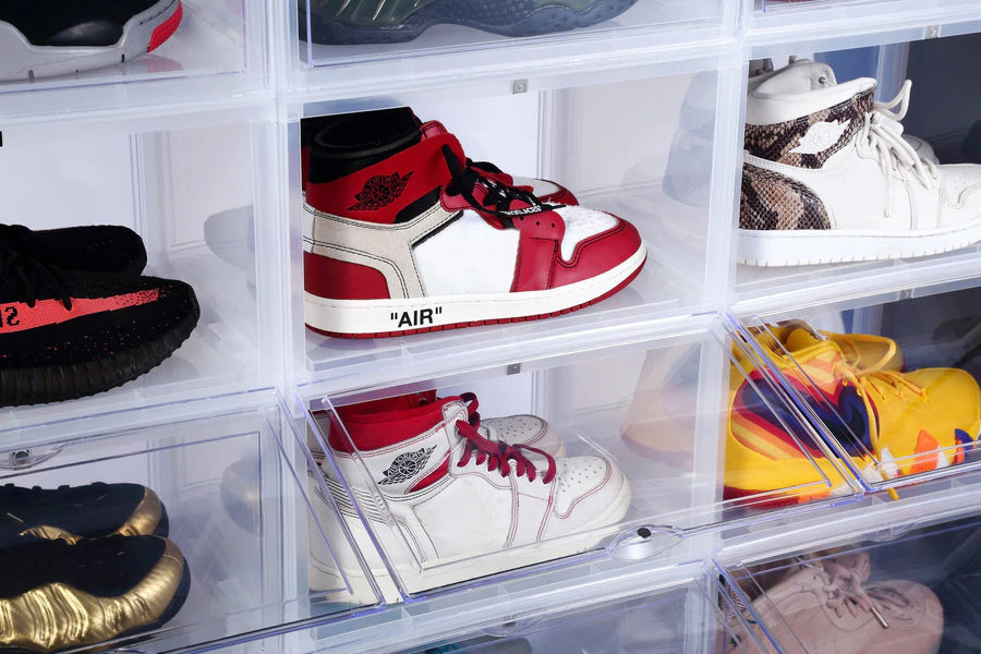 High Quality Drop Sides Sneaker Display Case Storage Shoe Box | Kighka
